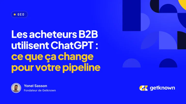 Les acheteurs B2B utilisent ChatGPT : ce que ça change pour votre pipeline